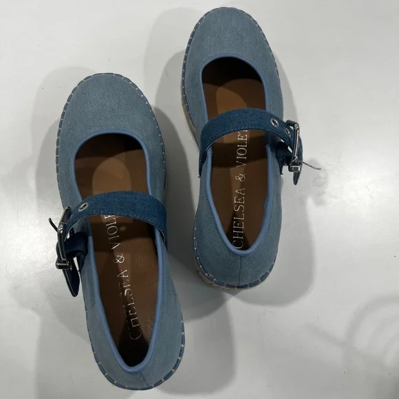 NWOT, Chelsea & Violet, Mary Jane Platform Espadrille - Women - Picture 2 of 8